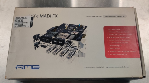 RME HDSPe MADI FX 390-Channel Triple MADI PCI Express Card